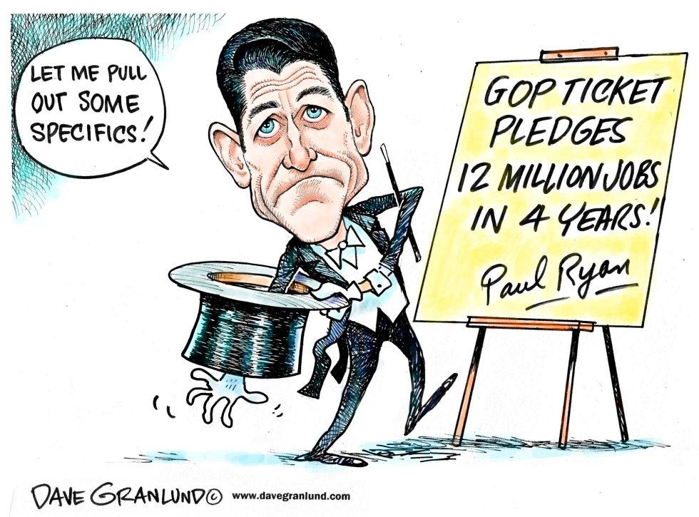  RYAN AND GOP JOBS PLEDGE by Dave Granlund