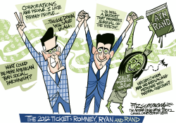 CORRECTED VERSION ROMNEY RYAN AND RAND by David Fitzsimmons