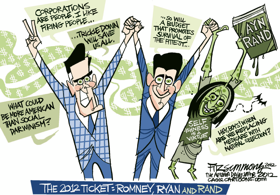  CORRECTED VERSION ROMNEY RYAN AND RAND by David Fitzsimmons