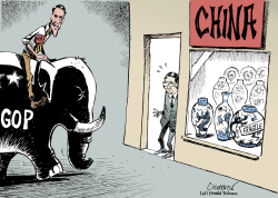 MITT ROMNEY AND CHINA by Patrick Chappatte