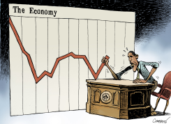 OBAMA AND THE ECONOMY by Patrick Chappatte