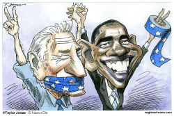 BIDEN Y OBAMA  by Taylor Jones