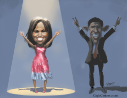 MICHELLE OBAMA IN THE SPOTLIGHT by Riber Hansson