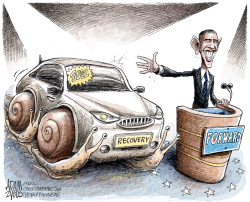 FORWARD WITH OBAMA by Adam Zyglis