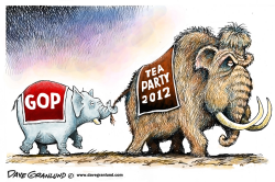 GOP AND TEA PARTY by Dave Granlund