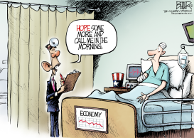 OBAMA PRESCRIPTION by Nate Beeler