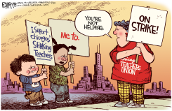 CHICAGO TEACHERS STRIKE by Rick McKee