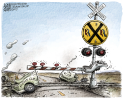 ROMNEY RYAN CROSSING by Adam Zyglis