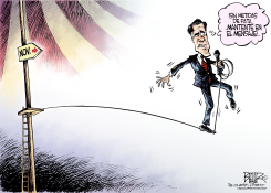 EL CAMINO A LA VICTORIA DE ROMNEY by Nate Beeler