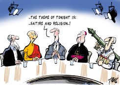 SATIRE AND RELIGION by Tom Janssen