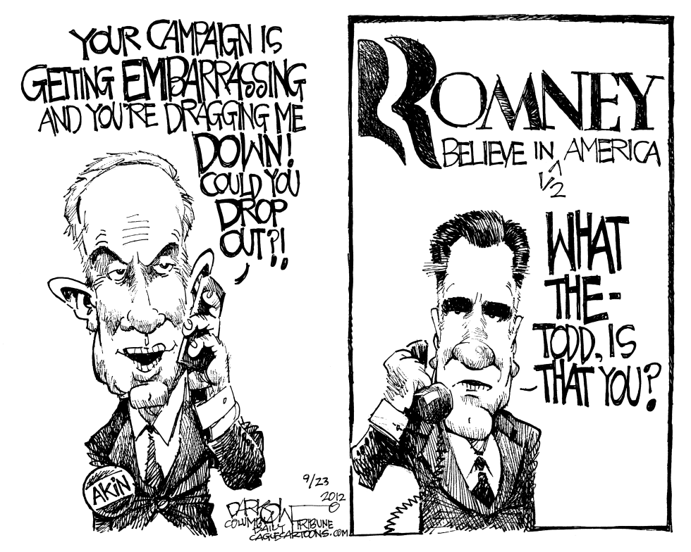  AKIN ROMNEY by John Darkow