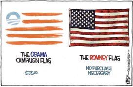 OBAMA FLAG by Rick McKee