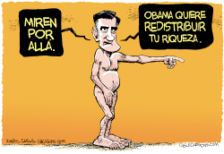 DISTRACCION DE ROMNEY by Daryl Cagle