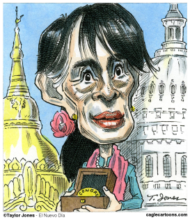 AUNG SAN SUU KYI IN WASHINGTON  by Taylor Jones