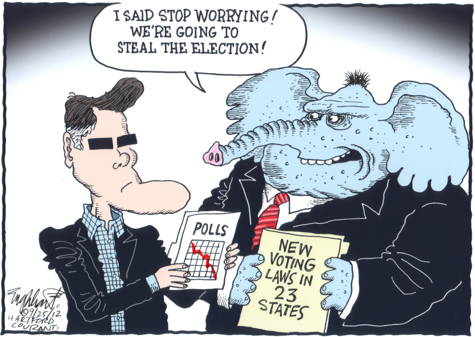  GOP STEALING ELECTION by Bob Englehart