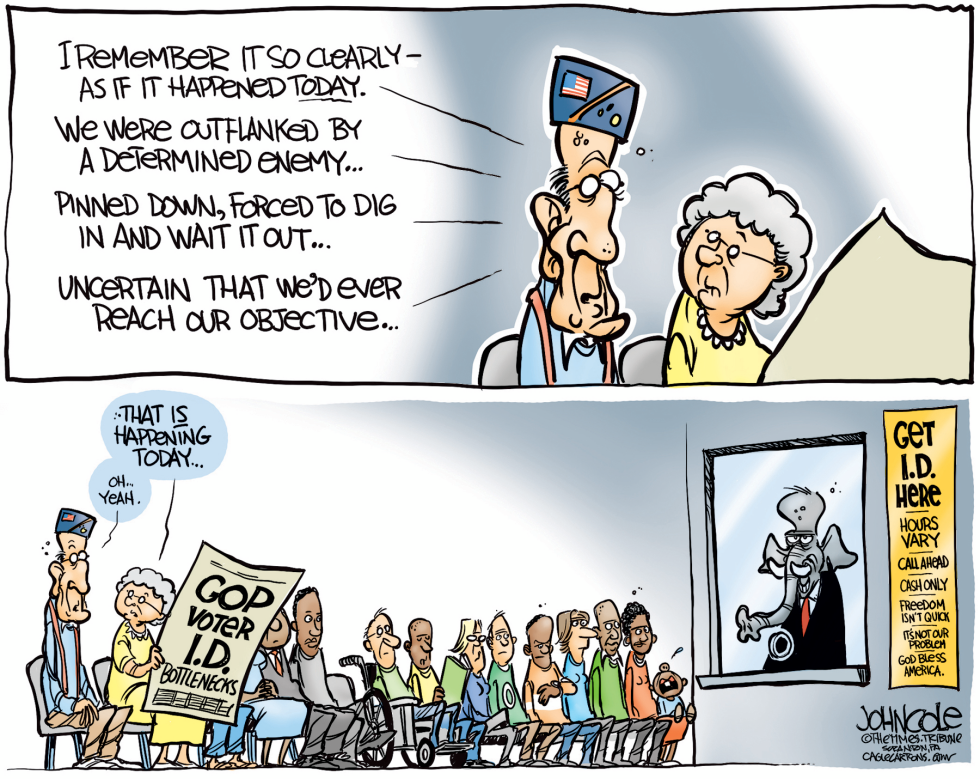  VOTER ID DELAYS by John Cole