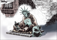 HUDDLED MASSES by Bill Day