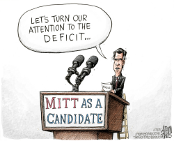 ROMNEY AND THE DEFICIT by Adam Zyglis