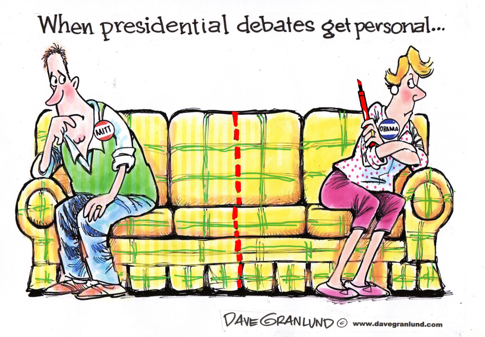  2012 PRESIDENTIAL DEBATES by Dave Granlund