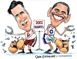 ROMNEY VS OBAMA DEBATES by Dave Granlund