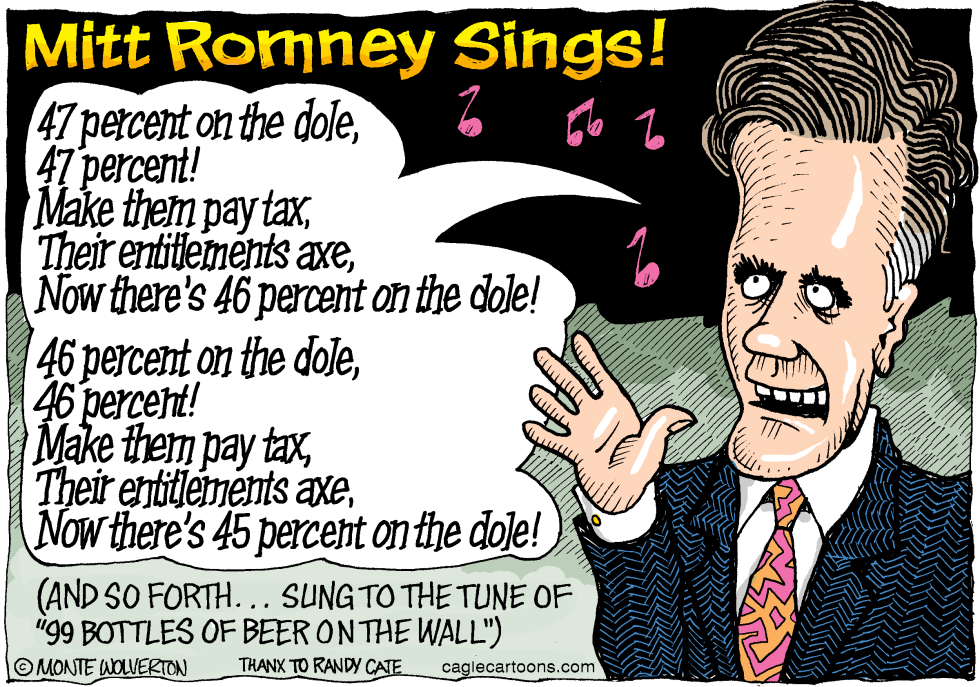  MITT ROMNEY SINGS by Wolverton