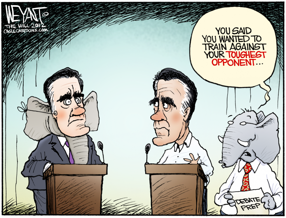  ROMNEYS TOUGHEST OPPONENT by Christopher Weyant