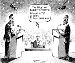 ROMNEY-OBAMA DEBATE by Patrick Chappatte