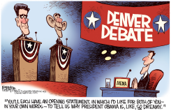 DENVER DEBATE by Rick McKee