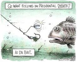 DEBATE SPIN by Adam Zyglis