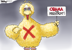 BIG BIRD GETS POLITICAL by Bill Day