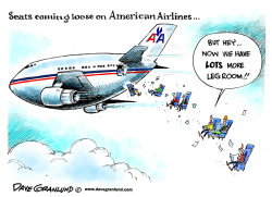 AMERICAN AIRLINES LOOSE SEATS by Dave Granlund