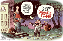 BRAVES FAN by Rick McKee