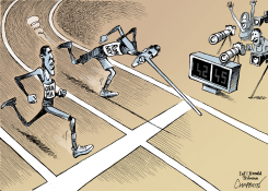 ROMNEY TAKES THE LEAD by Patrick Chappatte