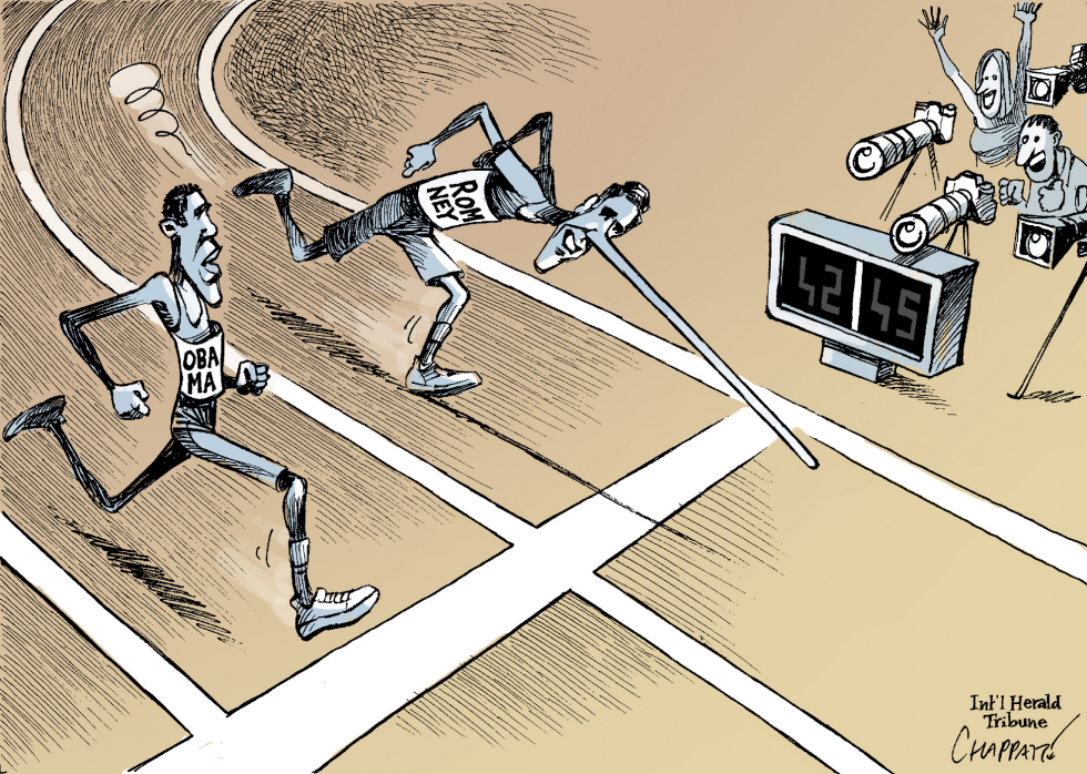  ROMNEY TAKES THE LEAD by Patrick Chappatte