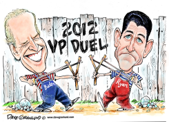 BIDEN VS RYAN VP DEBATE by Dave Granlund