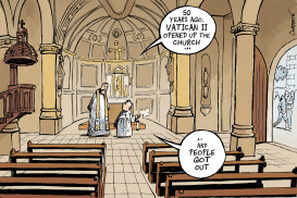 50 YEARS AFTER VATICAN II by Patrick Chappatte