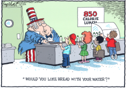 850 CALORIE SCHOOL LUNCH by Bob Englehart