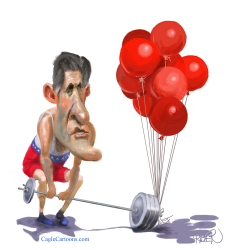 ROMNEY AS A WEIGHTLIFTER by Riber Hansson