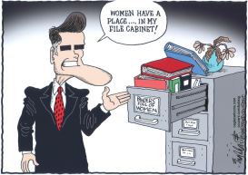 BINDERS FULL OF WOMEN by Bob Englehart