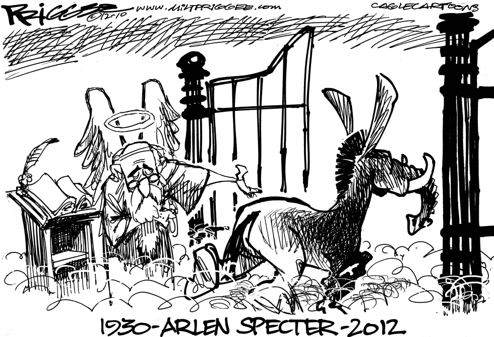  ARLEN SPECTER -RIP by Milt Priggee