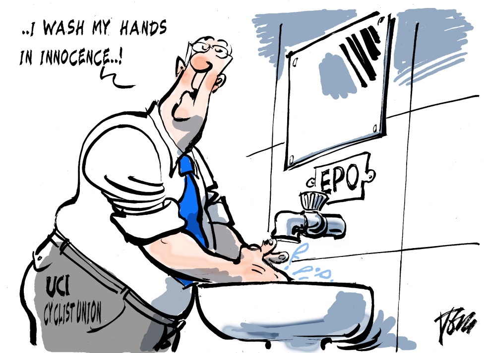  CYCLIST UNION AND EPO by Tom Janssen