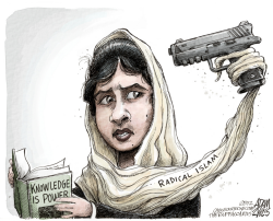 PAKISTANI SCHOOLGIRL by Adam Zyglis