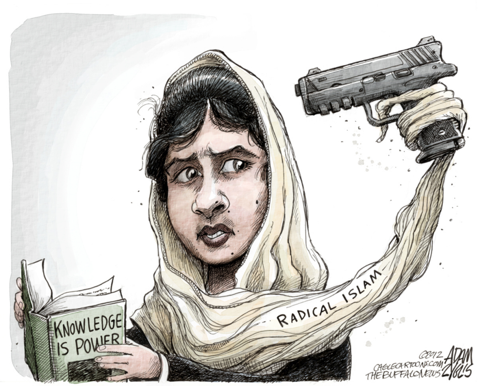  PAKISTANI SCHOOLGIRL by Adam Zyglis