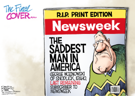 THE END OF NEWSWEEK by Nate Beeler