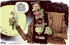 AL QAIDA FRANKENSTEIN by Rick McKee