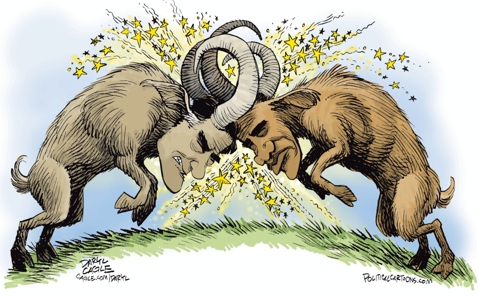  DEBATE RAMS  by Daryl Cagle