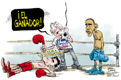 CARTON PARA EL ULTIMO Y PROXIMOS DEBATES by Daryl Cagle