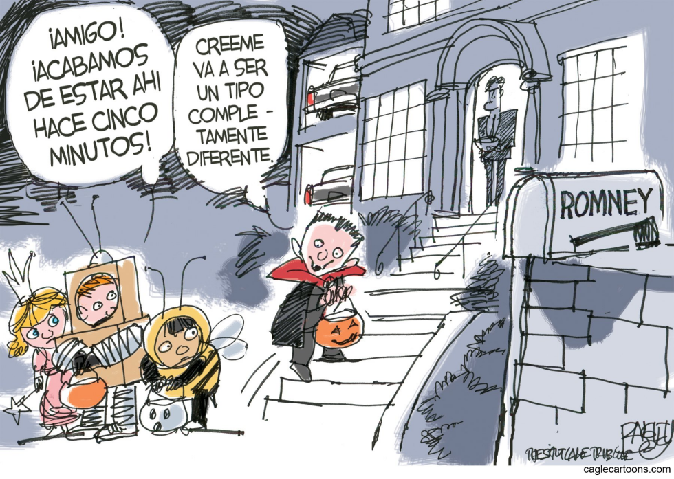  TRUCO O TRATO PARA MITT by Pat Bagley