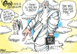 REPUBLICAN GOD by Pat Bagley