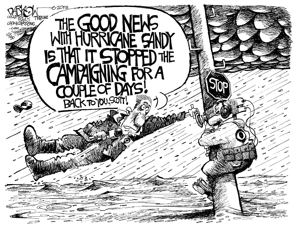  THE HURRICANE AND THE CAMPAIGN by John Darkow